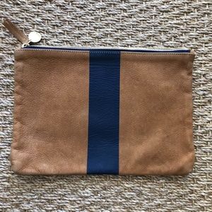 Clare Vivier Leather Flat Clutch